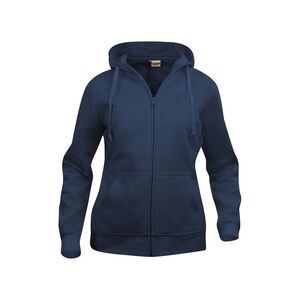 Clique Womens/Ladies Plain Full Zip Hoodie / Dark Navy